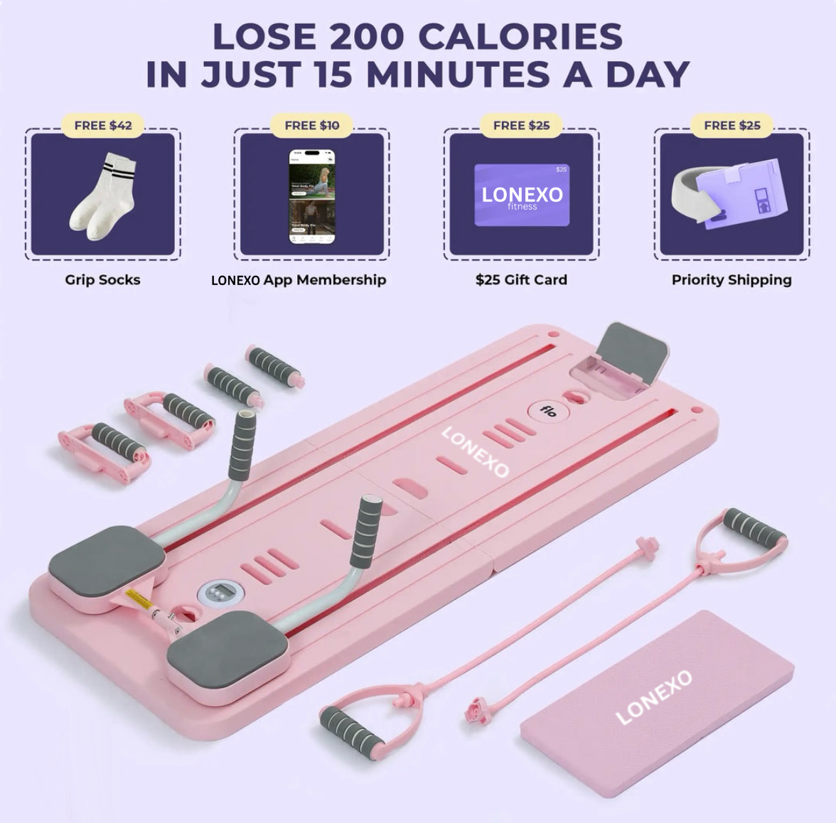 Lonexo Portable Pilates Reformer